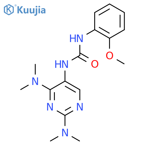 3-2,4-bis(dimethylamino)pyrimidin-5-yl-1-(2-methoxyphenyl)urea structure