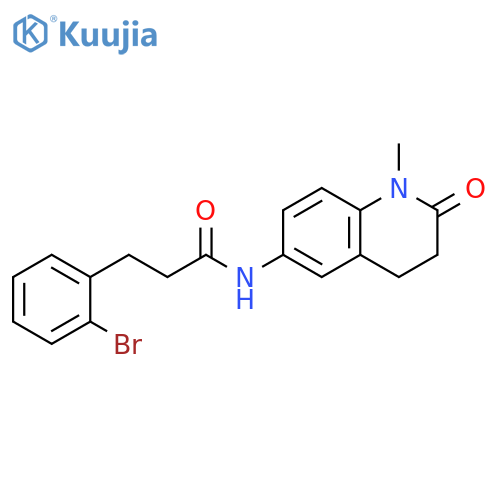 3-(2-bromophenyl)-N-(1-methyl-2-oxo-1,2,3,4-tetrahydroquinolin-6-yl)propanamide structure