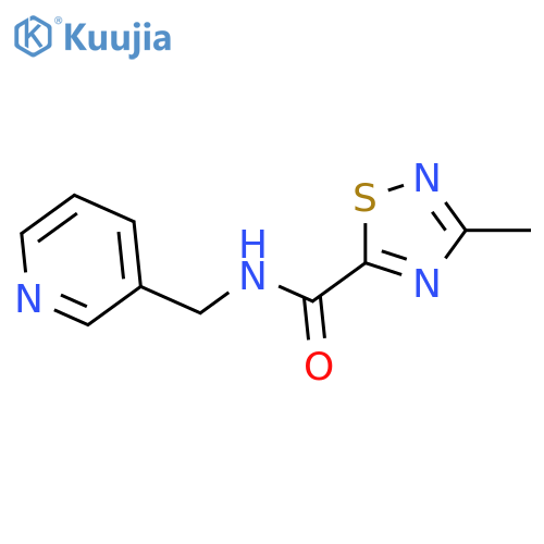 3-methyl-N-(pyridin-3-yl)methyl-1,2,4-thiadiazole-5-carboxamide structure