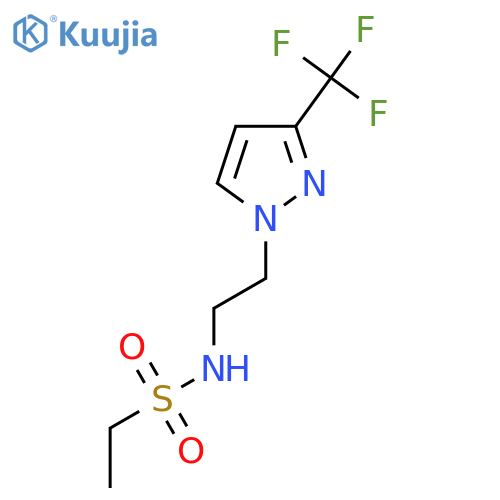 N-{2-3-(trifluoromethyl)-1H-pyrazol-1-ylethyl}ethane-1-sulfonamide structure