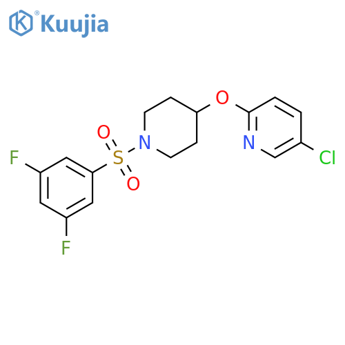 5-chloro-2-{[1-(3,5-difluorobenzenesulfonyl)piperidin-4-yl]oxy}pyridine structure