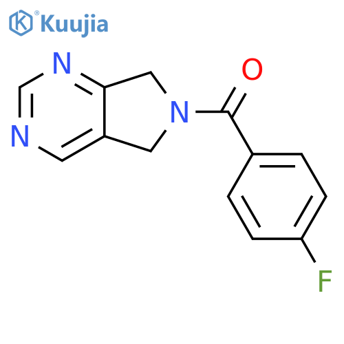 6-(4-fluorobenzoyl)-5H,6H,7H-pyrrolo3,4-dpyrimidine structure