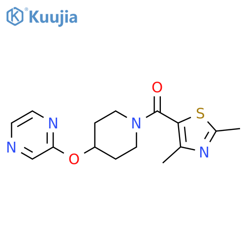 2-{[1-(2,4-dimethyl-1,3-thiazole-5-carbonyl)piperidin-4-yl]oxy}pyrazine structure