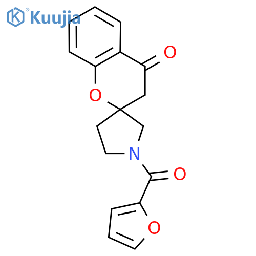 1'-(furan-2-carbonyl)-3,4-dihydrospiro1-benzopyran-2,3'-pyrrolidine-4-one structure