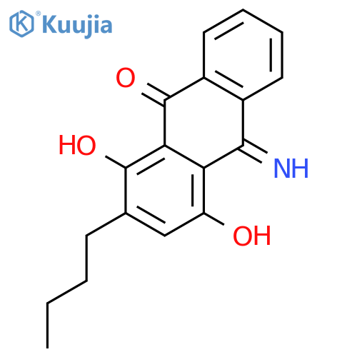 9(10H)-Anthracenone, 2-butyl-1,4-dihydroxy-10-imino- structure
