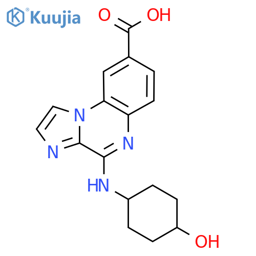 4-[(4-Hydroxycyclohexyl)amino]imidazo[1,2-a]quinoxaline-8-carboxylic acid structure
