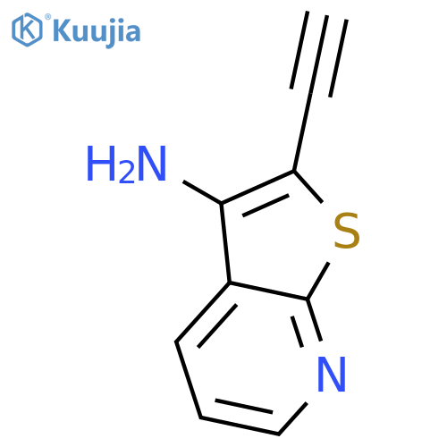 Thieno[2,3-b]pyridin-3-amine, 2-ethynyl- structure