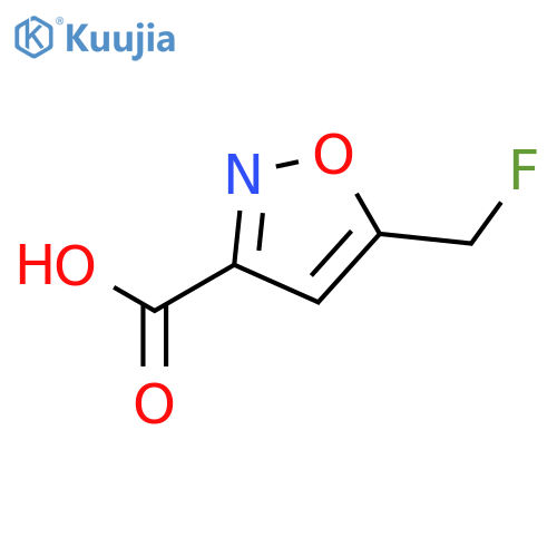 5-(fluoromethyl)-1,2-oxazole-3-carboxylic acid structure