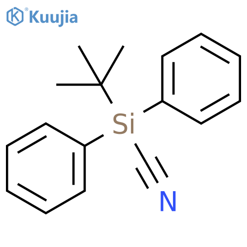 tert-butyldiphenylsilanecarbonitrile structure