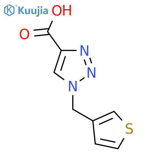 1-[(Thiophen-3-yl)methyl]-1H-1,2,3-triazole-4-carboxylic acid structure
