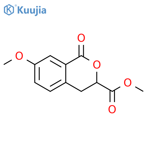 1H-2-Benzopyran-3-carboxylic acid, 3,4-dihydro-7-methoxy-1-oxo-, methyl ester structure
