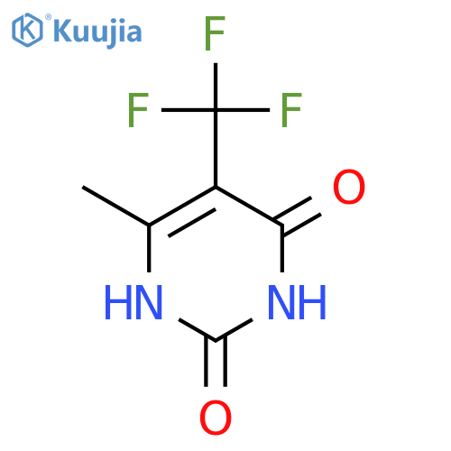 6-methyl-5-(trifluoromethyl)pyrimidine-2,4-diol structure