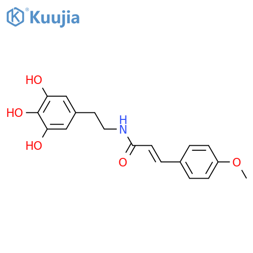3,4,5-Trihydroxyphenethylamine; N-(4-Methoxy-E-cinnamoyl) structure