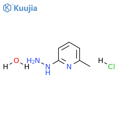 2-Hydrazinyl-6-methylpyridine hydrochloride structure