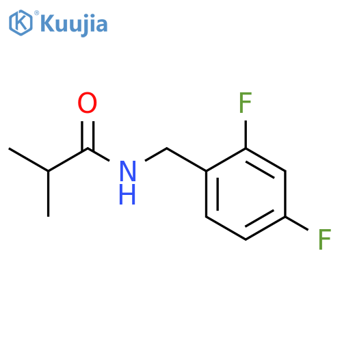 N-(2,4-difluorophenyl)methyl-2-methylpropanamide structure