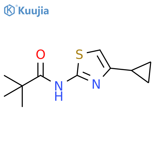 Propanamide, N-(4-cyclopropyl-2-thiazolyl)-2,2-dimethyl- structure
