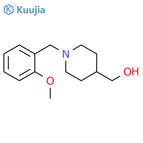 {1-[(2-methoxyphenyl)methyl]piperidin-4-yl}methanol structure