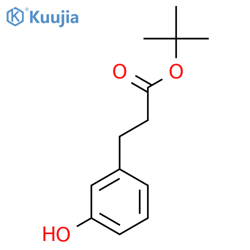Tert-butyl 3-(3-hydroxyphenyl)propanoate structure