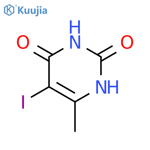 5-Iodo-6-methylpyrimidine-2,4-diol structure