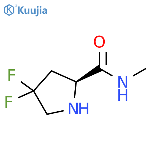 (2S)-4,4-difluoro-N-methylpyrrolidine-2-carboxamide structure