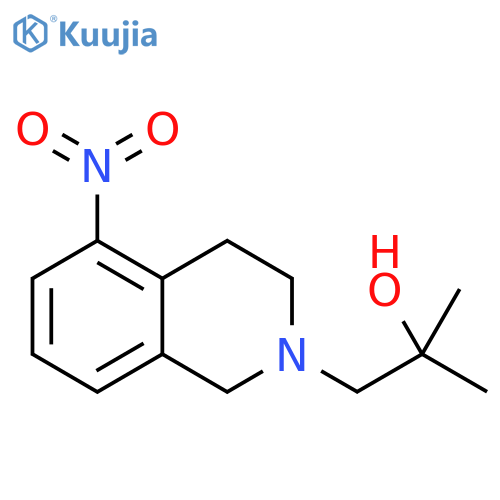 2-methyl-1-(5-nitro-1,2,3,4-tetrahydroisoquinolin-2-yl)propan-2-ol structure
