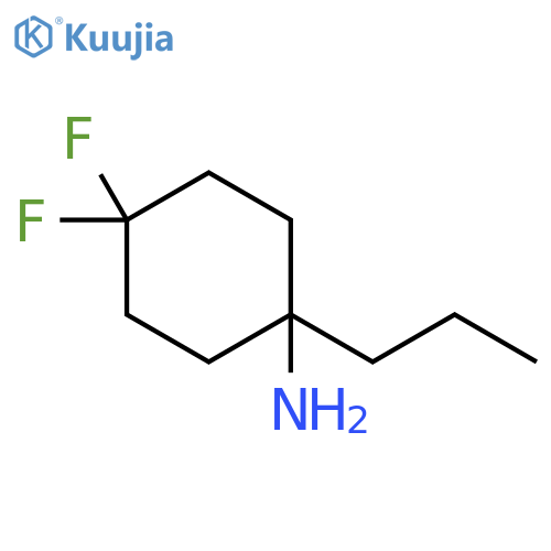 4,4-difluoro-1-propylcyclohexan-1-amine structure