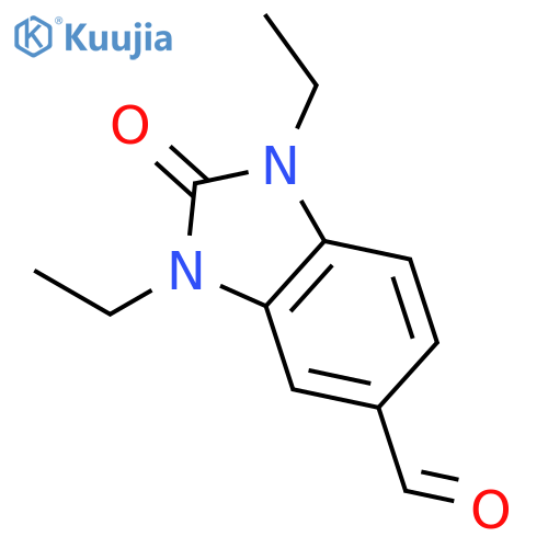 1,3-Diethyl-2-oxo-2,3-dihydro-1H-benzoimidazole-5-carbaldehyde structure