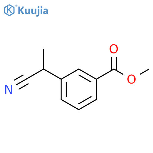 methyl 3-(1-cyanoethyl)benzoate structure