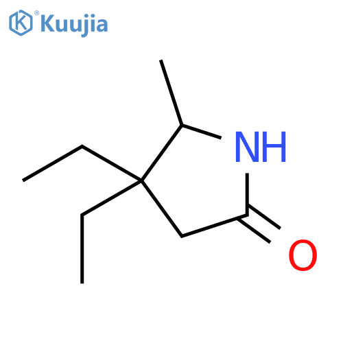 4,4-Diethyl-5-methylpyrrolidin-2-one structure