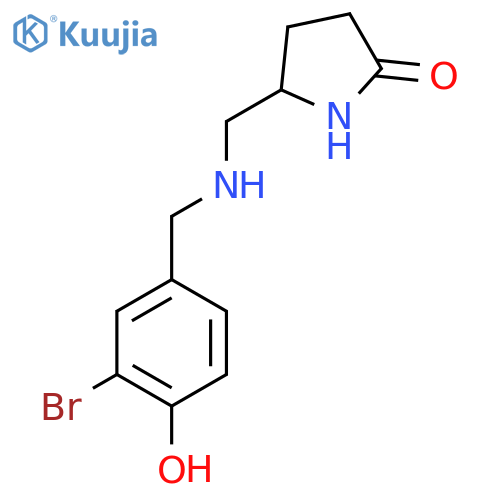 5-(((3-Bromo-4-hydroxybenzyl)amino)methyl)pyrrolidin-2-one structure