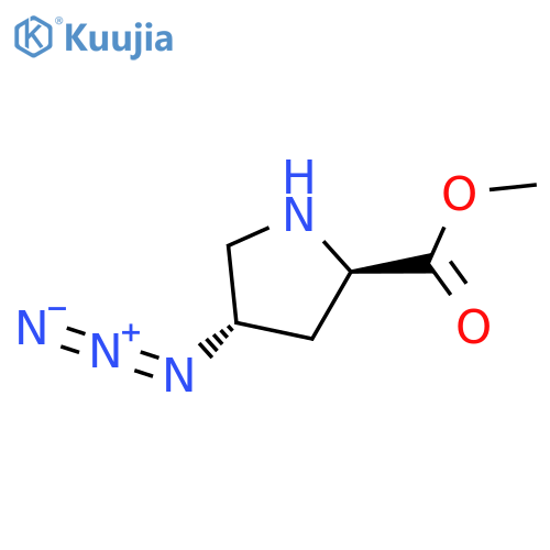 methyl (2R,4S)-4-azidopyrrolidine-2-carboxylate structure