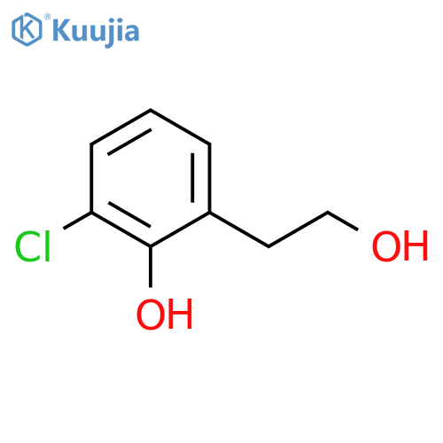 2-chloro-6-(2-hydroxyethyl)phenol structure