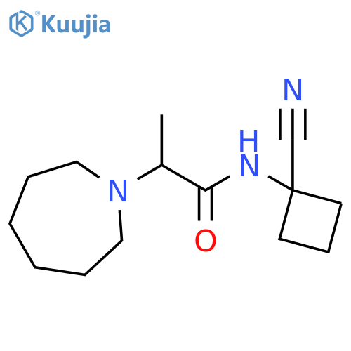 2-(azepan-1-yl)-N-(1-cyanocyclobutyl)propanamide structure