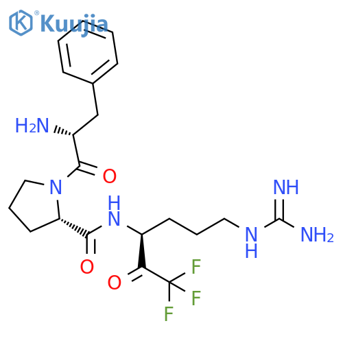 L-Prolinamide, D-phenylalanyl-N-[(1S)-4-[(aminoiminomethyl)amino]-1-(trifluoroacetyl)butyl]- (9CI) structure