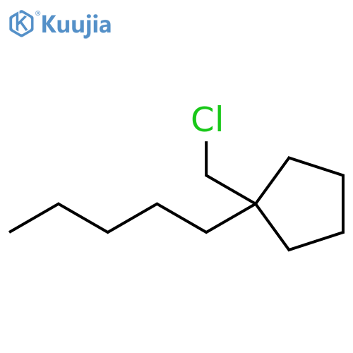 Cyclopentane, 1-(chloromethyl)-1-pentyl- structure