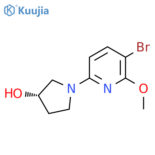(3S)-1-(5-Bromo-6-methoxypyridin-2-yl)pyrrolidin-3-ol structure