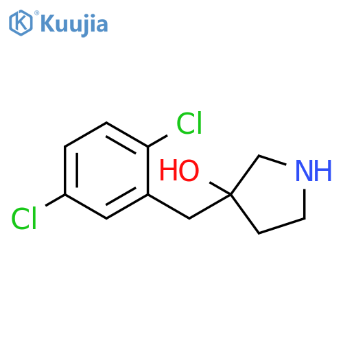 3-(2,5-dichlorophenyl)methylpyrrolidin-3-ol structure