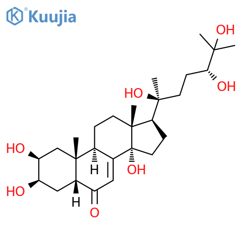 Cholest-7-en-6-one,2,3,14,20,24,25-hexahydroxy-, (2b,3b,5b)- structure