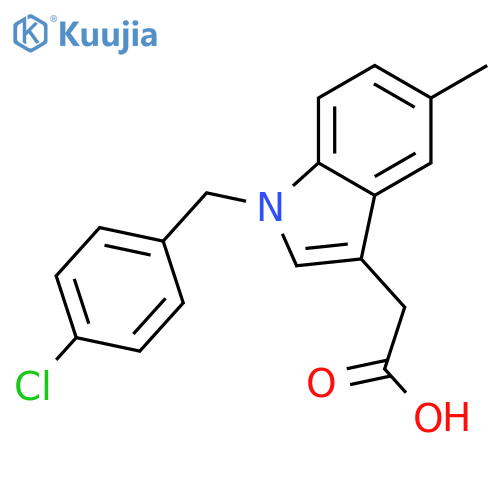 1H-Indole-3-aceticacid, 1-[(4-chlorophenyl)methyl]-5-methyl- structure