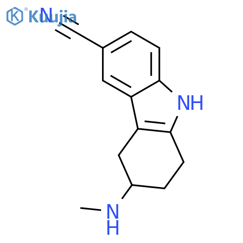 rac-6-Cyano-3-N-methylamino-1,2,3,4-tetrahydrocarbazole structure