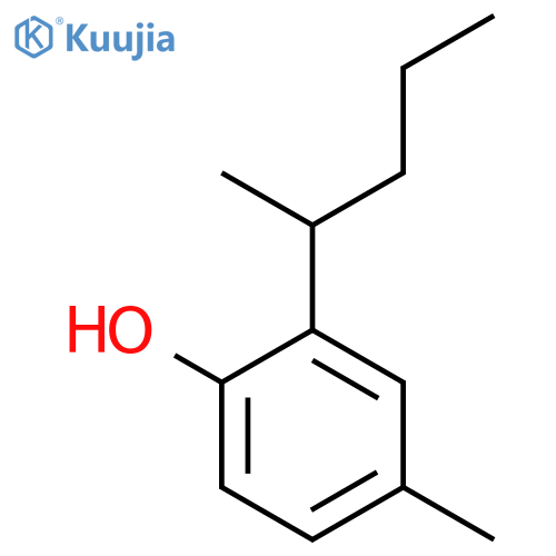 4-Methyl-2-(1-methylbutyl)phenol structure