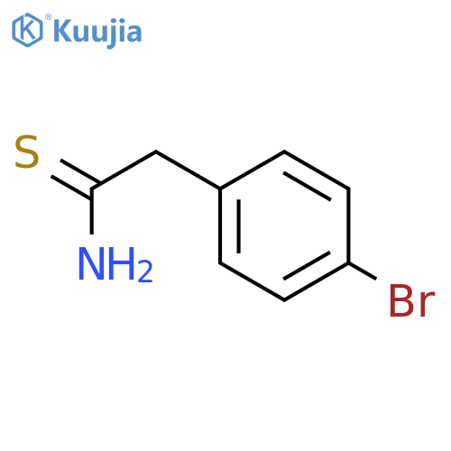 2-(4-Bromophenyl)ethanethioamide structure
