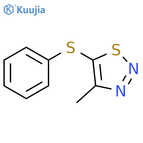 4-methyl-5-(phenylsulfanyl)-1,2,3-thiadiazole structure