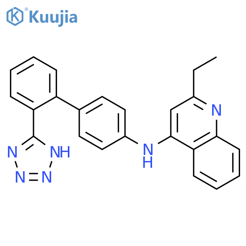 4-Quinolinamine, 2-ethyl-N-[2'-(1H-tetrazol-5-yl)[1,1'-biphenyl]-4-yl]- structure