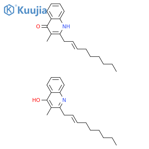 4-Quinolinol,3-methyl-2-(2E)-2-nonen-1-yl- structure