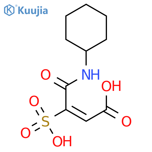 2-Butenoic acid, 4-(cyclohexylamino)-4-oxo-3-sulfo-, (E)- structure