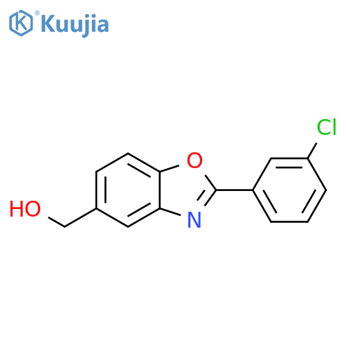 [2-(3-Chloro-phenyl)-benzooxazol-5-yl]-methanol structure