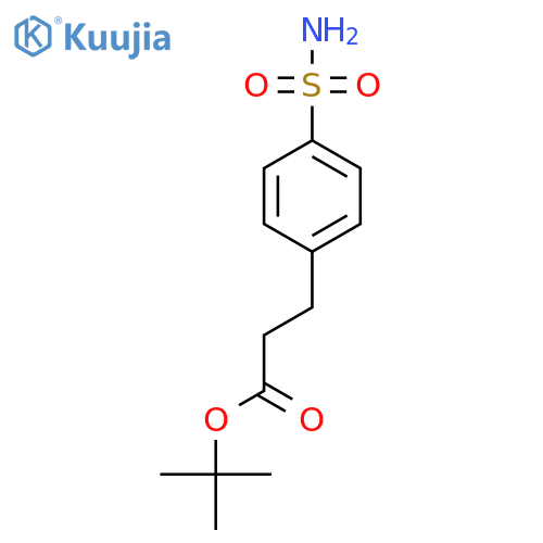 tert-butyl 3-(4-sulfamoylphenyl)propanoate structure