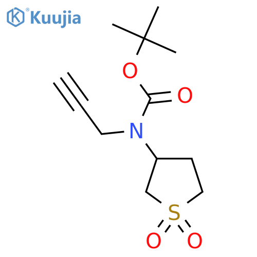 tert-butyl N-(1,1-dioxo-1lambda6-thiolan-3-yl)-N-(prop-2-yn-1-yl)carbamate structure