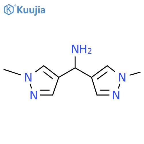 BIS(1-METHYL-1H-PYRAZOL-4-YL)METHANAMINE structure